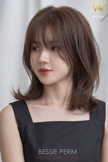 Mẫu tóc layer Hàn Quốc mái ngắn