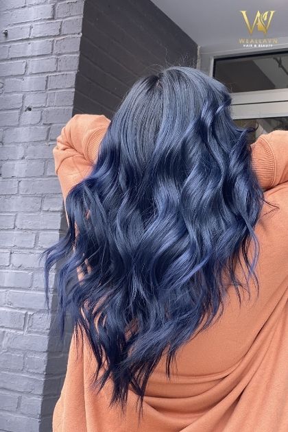 Top 85 về tóc màu xanh navy  damrieduvn