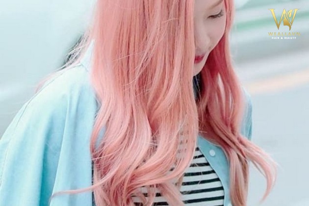 Tóc màu hồng tím nhạt