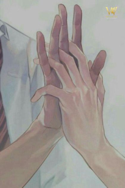Bức ảnh anime nắm tay nhau