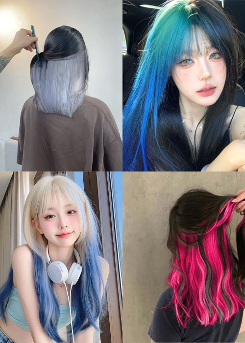 【HOT 21+】Kiểu tóc nhuộm nửa đầu | Siêu nịnh da, chanh xả hết nấc Chọn màu nhuộm tóc