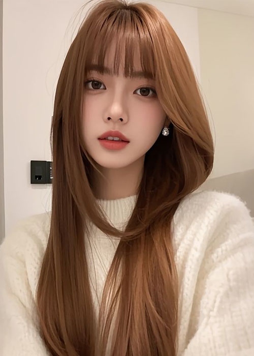 Giao mùa ấn tượng với 9+ Mẫu tóc màu nâu caramel ngọt ngào Dịu dàng cùng mái tóc nâu caramel duỗi thẳng