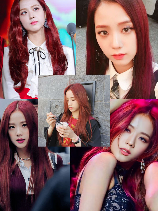 Jisoo tóc đỏ