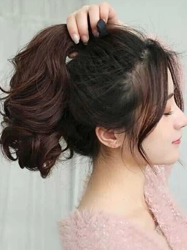 Bật mí 12 mẫu tóc layer medium length nữ | Gây sốt giới trẻ 2023 Kiểu layered medium length buộc cao