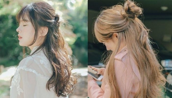 Tiết lộ cách tự tạo kiểu tóc tại nhà đơn giản mà ai cũng phải biết Kiểu tóc buộc nửa đầu