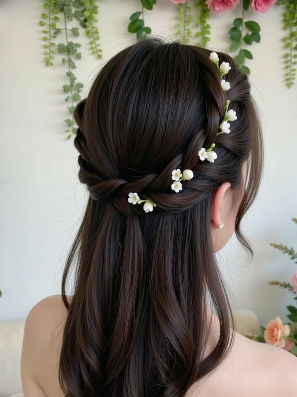 Top 11 Kiểu tóc cô dâu ăn hỏi Hot trend cho nàng ngày trọng đại Kiểu tóc cô dâu ăn hỏi đẹp bới nửa đầu