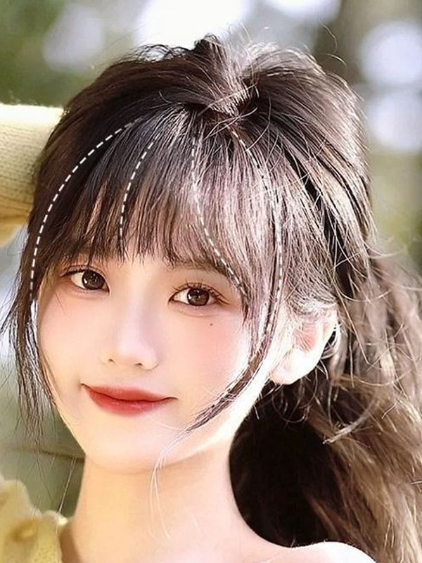 F5 với 6 kiểu tóc cho mặt dài trán thấp | Che mọi khuyết điểm phái đẹp Kiểu tóc mái bằng đem lại sự dịu dàng