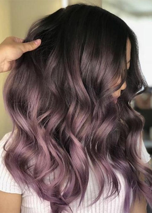 BST 16 mẫu nhuộm màu nâu lạnh đẹp nhất 2023 do salon tư vấn Kiểu tóc màu nâu lạnh ánh tím