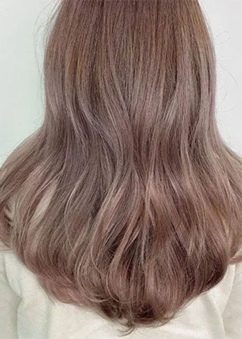 BST 16 mẫu nhuộm màu nâu lạnh đẹp nhất 2023 do salon tư vấn Kiểu tóc nhuộm nâu lạnh ánh hồng