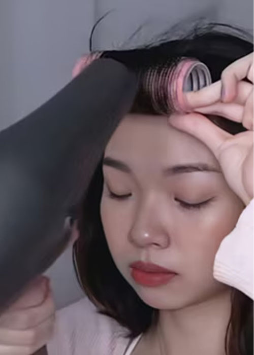 9 Cách làm tóc phồng cho nữ tại nhà - Đơn giản hiệu quả bất ngờ Làm phồng tóc mái bằng lô