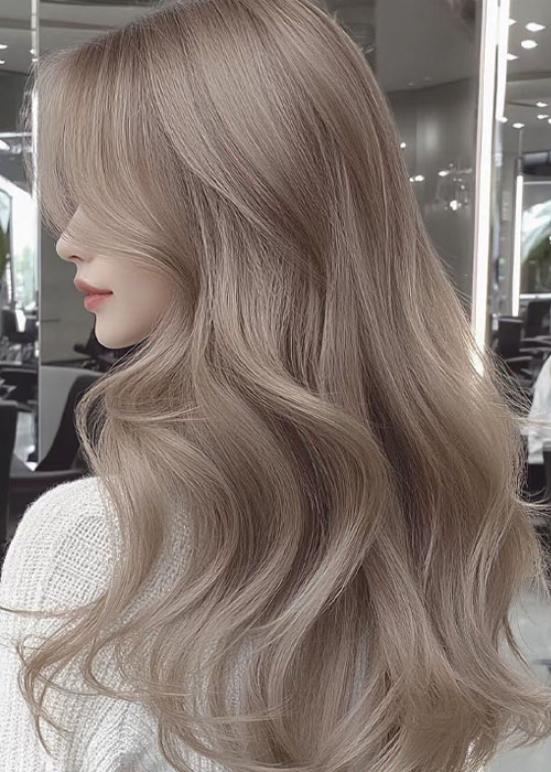 Nhuộm tóc màu vàng sữa & Những điều phải biết trước khi thử Mẫu nữ nước ngoài rất xinh