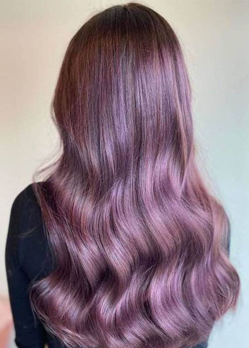 Top #10+ Mẫu nhuộm màu nâu đồng yêu ngay từ cái nhìn đầu Nhuộm tóc màu nâu đồng ánh tím