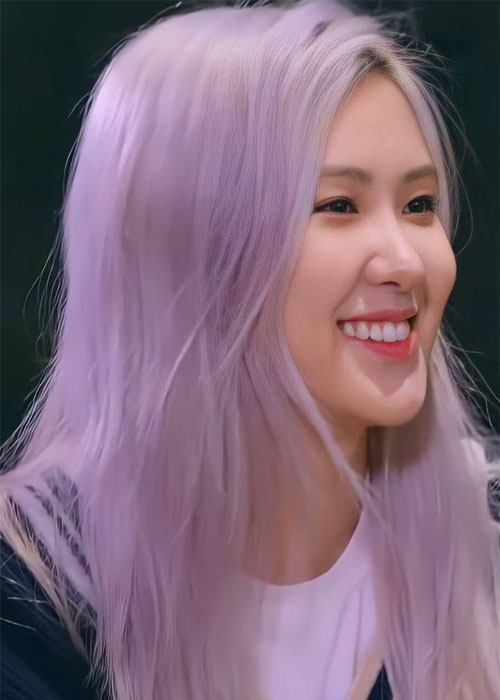 Top 12 thời điểm Rose tóc tím khói "gây sốt" MXH Rose BlackPink nhuộm tóc tím khói cực thu hút