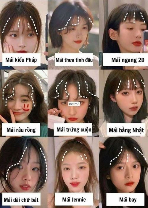 Tại sao các nàng đều yêu thích tóc mái