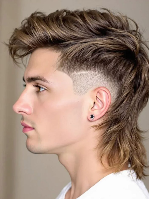 Gợi ý 6+ Tóc nam Side Part Mullet | Bao đẹp như Sao Hàn Quốc Tóc Mullet xoăn side part
