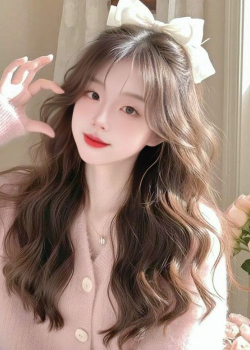Gợi ý 15+ Kiểu tóc uốn mái thưa đẹp hút hồn không thể chối từ Tóc cho mặt tròn
