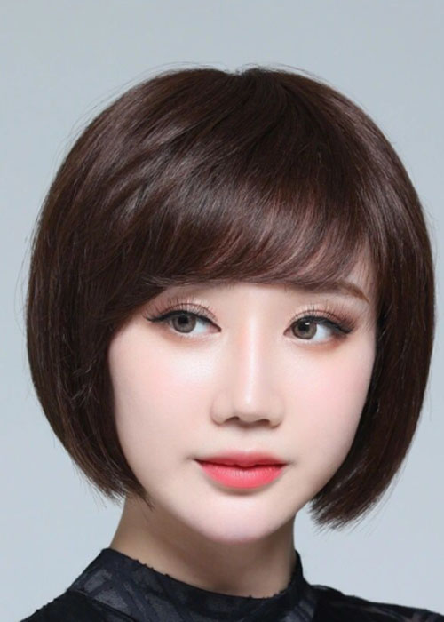 Top 13+ Kiểu tóc hợp với khuôn mặt tròn béo che khuyết điểm Tóc tém ngang cằm