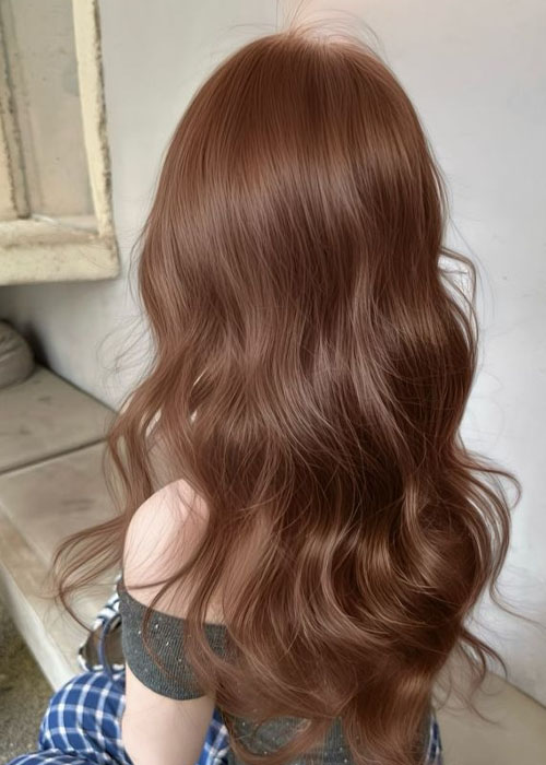 Giao mùa ấn tượng với 9+ Mẫu tóc màu nâu caramel ngọt ngào Tôn da, gương mặt sáng hơn với tóc nâu caramel trầm