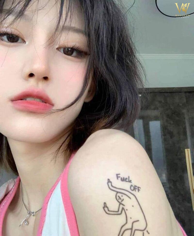ảnh con gái xăm hình