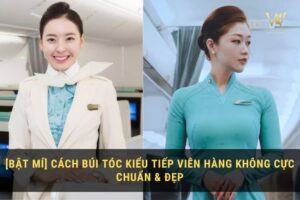 Cách búi tóc tiếp viên hàng không