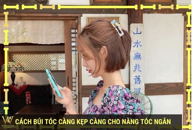 Cách kẹp tóc càng cua cho tóc ngắn