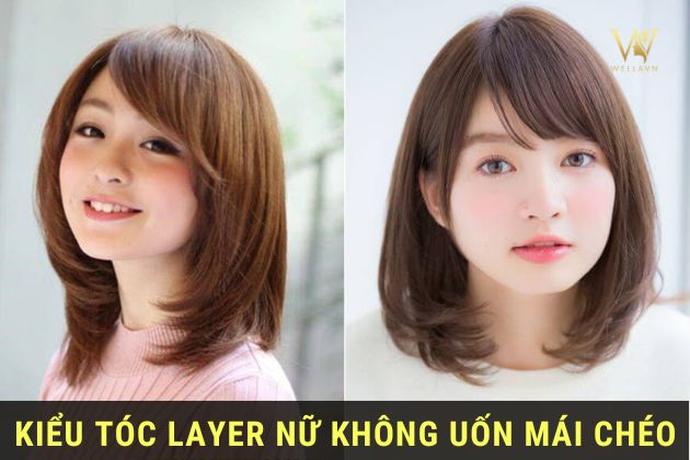 kiểu tóc layer nữ không uốn