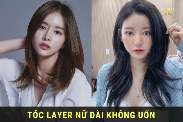 kiểu tóc layer nữ không uốn