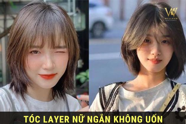 kiểu tóc layer nữ không uốn