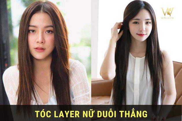 kiểu tóc layer nữ không uốn