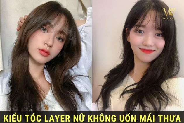 kiểu tóc layer nữ không uốn