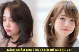 kiểu tóc layer nữ ngang vai