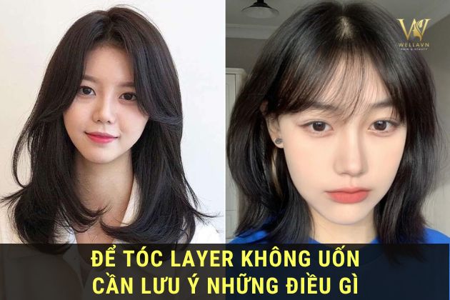 kiểu tóc layer nữ không uốn