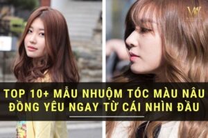 Có nên nhuộm tóc nâu đồng