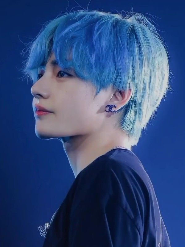 toc mau xanh JungKook cuc dinh