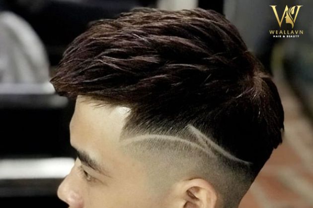 kiểu tóc mohican kẻ sọc