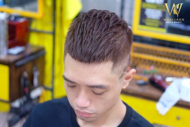 tóc mohican nhuộm màu gì đẹp nâu đỏ