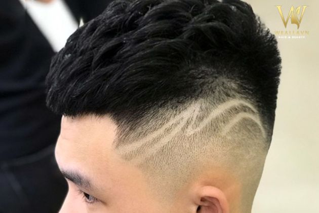 kiểu tóc mohican ngắn uốn