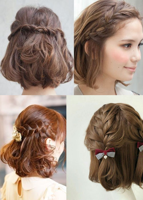 #10+ Kiểu tóc ngắn mặc với áo dài dành cho thiếu nữ xinh đẹp tóc ngắn áo dài kết hợp thắt bím