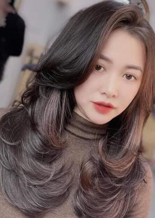  TOP 15 Mẫu tóc ngang lưng uốn đuôi chữ C đẹp không góc chết tóc uốn đuôi chữ c dài ngang lưng chia tầng