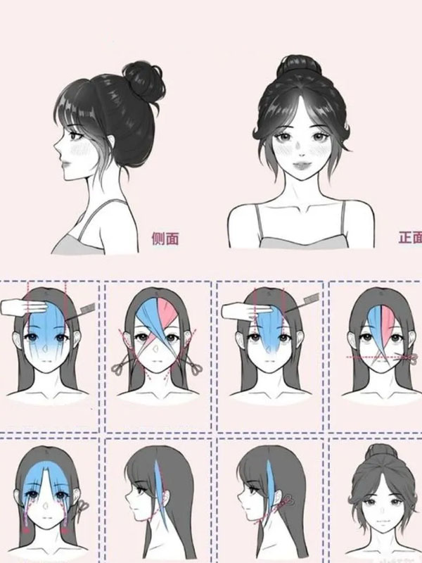 Hướng dẫn cách cắt tóc mái bay tại nhà đơn giản và hiệu quả Cắt tóc mái theo kiểu chéo