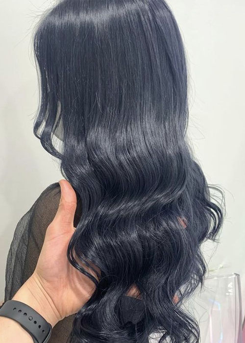 Gợi ý 11+ Kiểu tóc nhuộm màu xanh xám thời thượng hot trendy Kiểu nhuộm tóc màu xanh xám khói