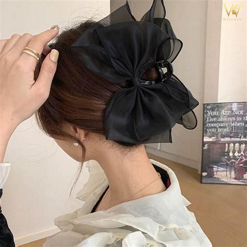 cách búi tóc ngắn ngang vai