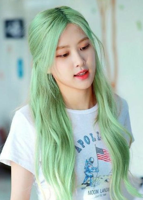 Các kiểu nhuộm màu xanh lá cây bắt trend như sao Hàn nhuộm tóc màu xanh lá lên màu