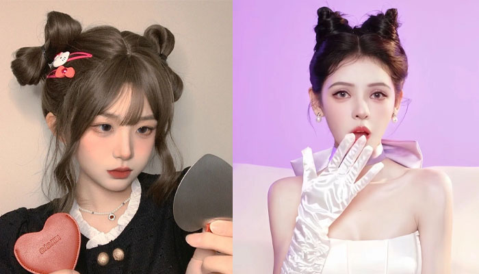 Cách Búi Tóc 2 Bên - Tạo Kiểu Tóc Đẹp, Dễ Thương Và Năng Động Búi tóc 2 bên kiểu lạ mắt