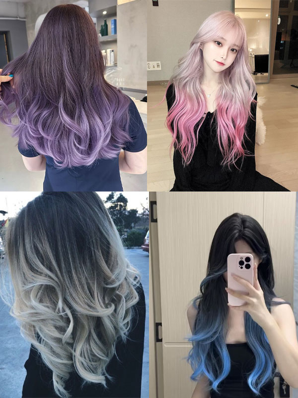 TOP 15+ Màu Tóc Chơi Tết Nguyên Đán Đẹp, Độc Đáo Màu ombre tự nhiên