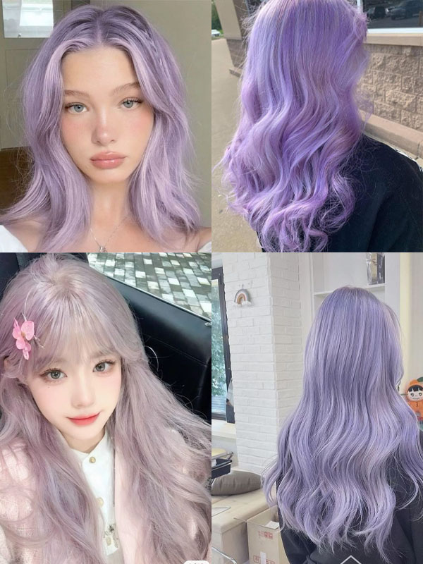 TOP 15+ Màu Tóc Chơi Tết Nguyên Đán Đẹp, Độc Đáo Màu tím pastel