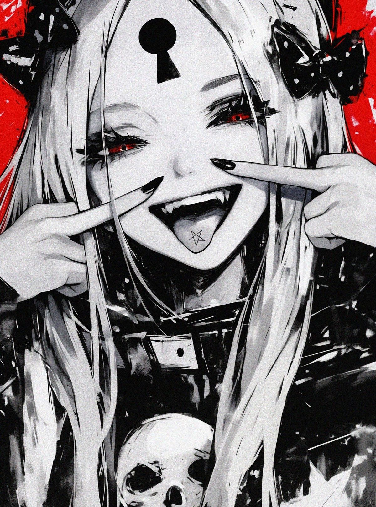 ảnh anime con gái ngầu