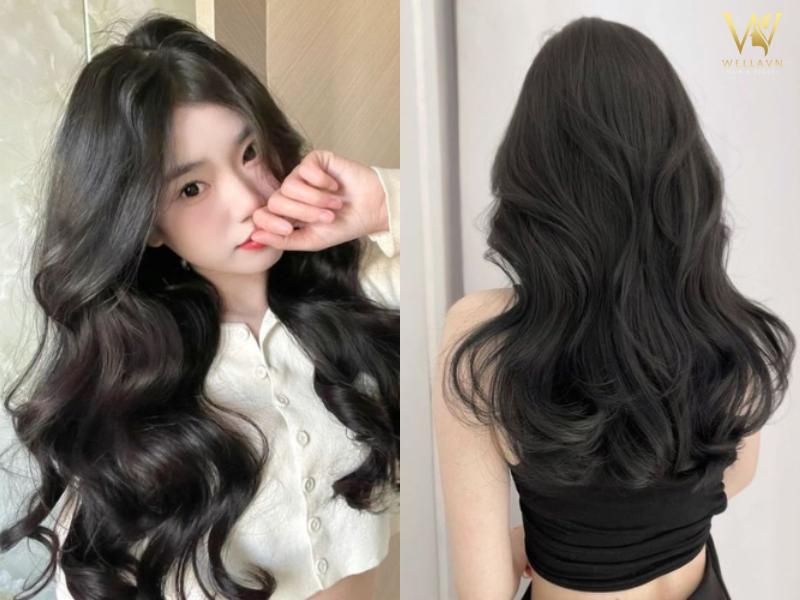 Kiểu Tóc Ngang Bầu Uốn Xoăn Đầu