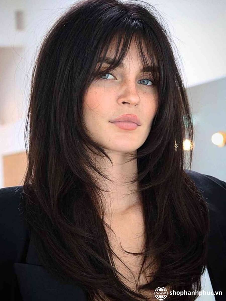 Wispy Bangs + Long Layers