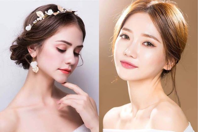 búi tóc cô dâu hàn quốc